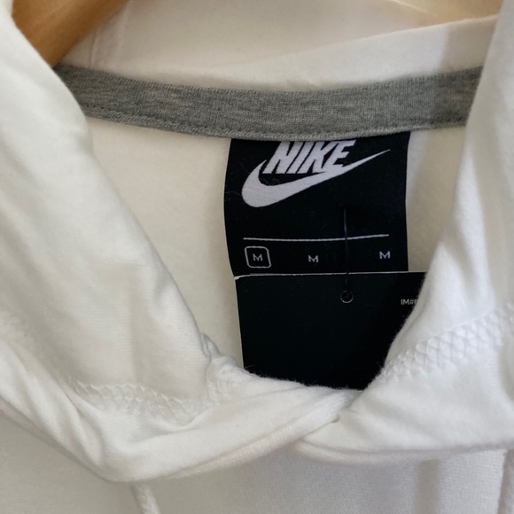 Nike White Mini Swoosh Hoodie - Picture 3 of 6